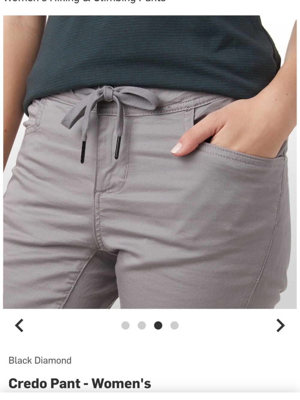 Black Diamond Women's Credo Pant - NWOT - Picture 3 of 6